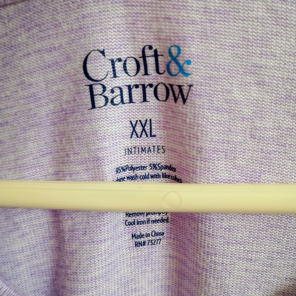 Croft & Barrow Lavender Short Sleeve Tee - Picture 2 of 4